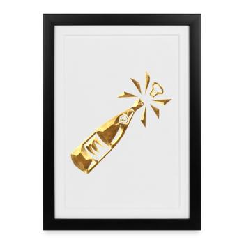 Flacon de - Affiche encadrée (27 × 37 cm) - noir - Devant