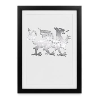Mythical creature - Framed poster (27 × 37 cm) - black - Front