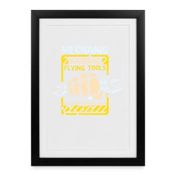 mechanic - Framed poster (27 × 37 cm) - black - Front