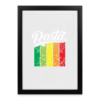 Pastel Rainbow Banner - Framed poster (27 × 37 cm) - black - Front