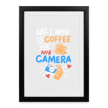 photography - Framed poster (27 × 37 cm) - black - Front