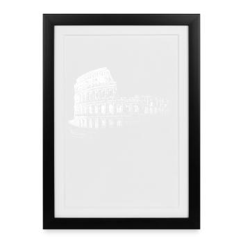 Colosseum Amphitheatre Rome Roma Rome Italy Italy - Framed poster (27 × 37 cm) - black - Front