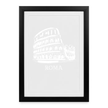 Colosseum Amphitheatre Rome Roma Rome Italy Italy - Framed poster (27 × 37 cm) - black - Front