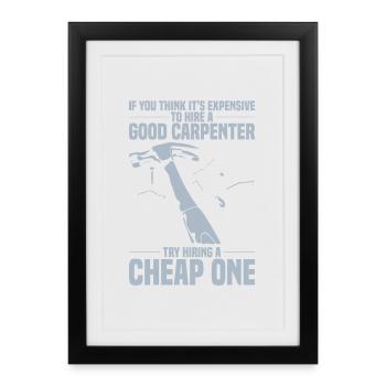 CARPENTER - Framed poster (27 × 37 cm) - black - Front