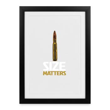 Motif Calibre Endurance - Affiche encadrée (27 × 37 cm) - noir - Devant