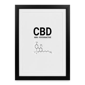 CBD - Framed poster (27 × 37 cm) - black - Front