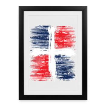 Dominican Republic - Framed poster (27 × 37 cm) - black - Front