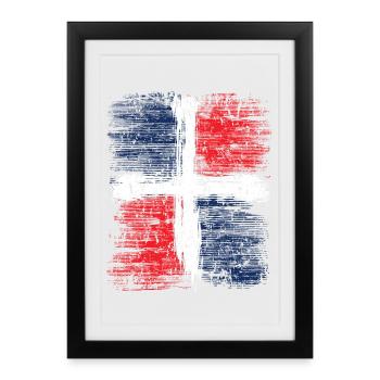 Dominican Republic - Framed poster (27 × 37 cm) - black - Front