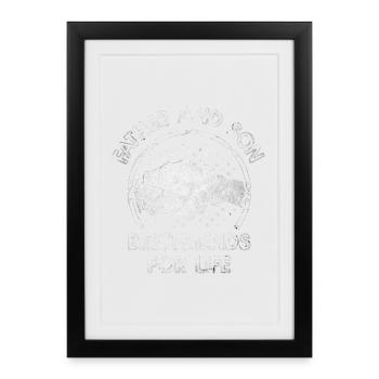 Amitié Père Fils - Affiche encadrée (27 × 37 cm) - noir - Devant
