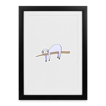 indolence - Affiche encadrée (27 × 37 cm) - noir - Devant