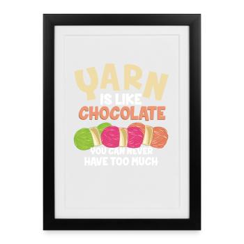 Crochet - Affiche encadrée (27 × 37 cm) - noir - Devant