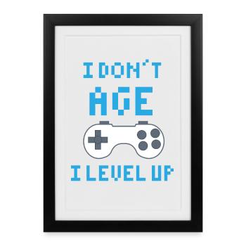 Gaming - Affiche encadrée (27 × 37 cm) - noir - Devant