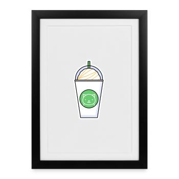 Milkshake - Framed poster (27 × 37 cm) - black - Front