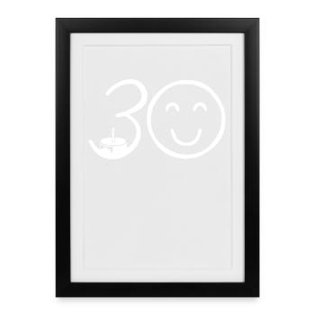 30th Birthday - Framed poster (27 × 37 cm) - black - Front