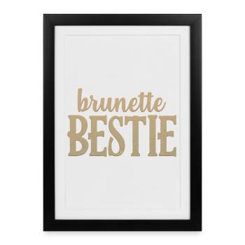 Brunette beast - Framed poster (27 × 37 cm) - black - Front