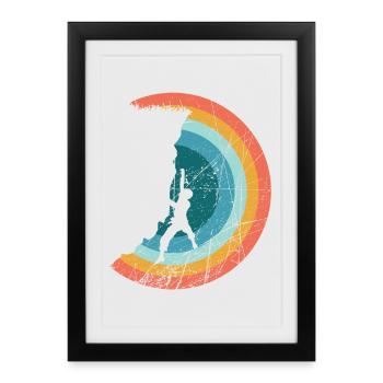Escalade - Alpinisme - Affiche encadrée (27 × 37 cm) - noir - Devant