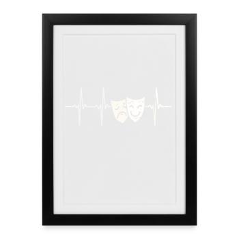 Heartbeat Theater - Framed poster (27 × 37 cm) - black - Front
