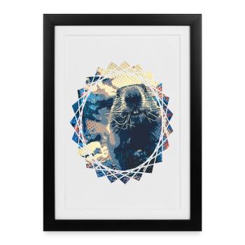 The groundhog is back - design - Framed poster (27 × 37 cm) - black - Front