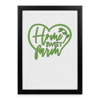 ferme - Affiche encadrée (27 × 37 cm) - noir - Devant