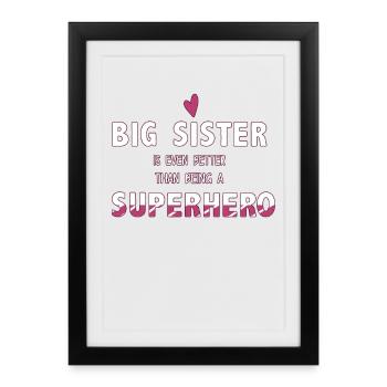 sister - Framed poster (27 × 37 cm) - black - Front