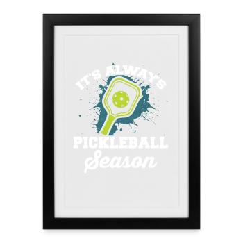 Pickleball - Pickleball Season - Framed poster (27 × 37 cm) - black - Front