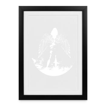 ANGEL ART - Framed poster (27 × 37 cm) - black - Front