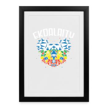 Gay Pride - Gerahmtes Poster (27 × 37 cm) - Schwarz - Vorne
