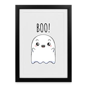 Halloween - Affiche encadrée (27 × 37 cm) - noir - Devant