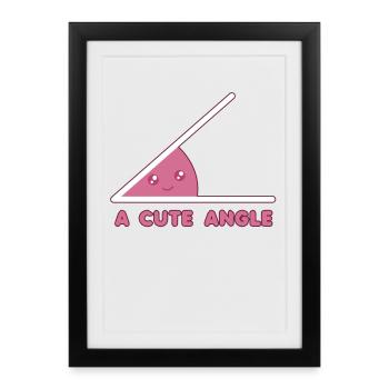 Math - Framed poster (27 × 37 cm) - black - Front