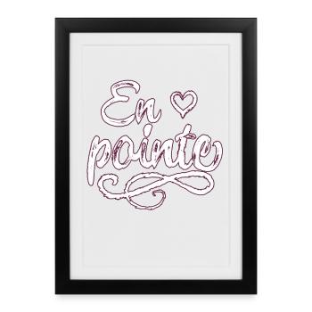Ballet love - Framed poster (27 × 37 cm) - black - Front