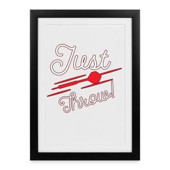Fléchettes fléchettes - Affiche encadrée (27 × 37 cm) - noir - Devant