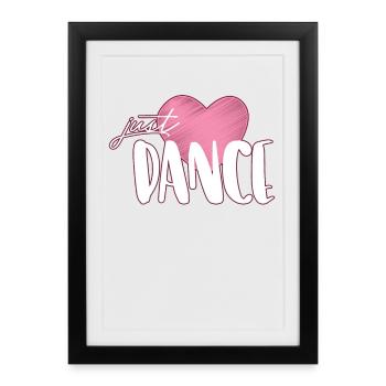 danse - Affiche encadrée (27 × 37 cm) - noir - Devant