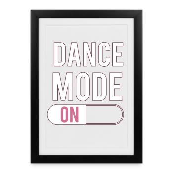 danse - Affiche encadrée (27 × 37 cm) - noir - Devant