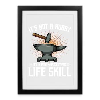 Forge post-apocalyptique - Affiche encadrée (27 × 37 cm) - noir - Devant