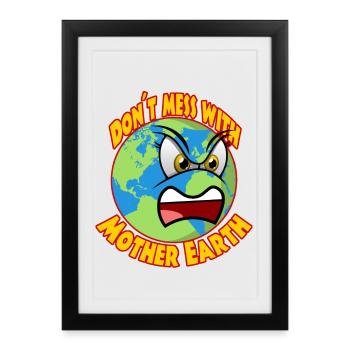 Climate Planet B Climate Protection Greta - Framed poster (27 × 37 cm) - black - Front