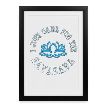 yoga - Affiche encadrée (27 × 37 cm) - noir - Devant