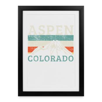 Tremble du Colorado - Affiche encadrée (27 × 37 cm) - noir - Devant