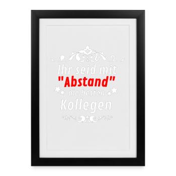 you are the best colleagues by far - Framed poster (27 × 37 cm) - black - Front