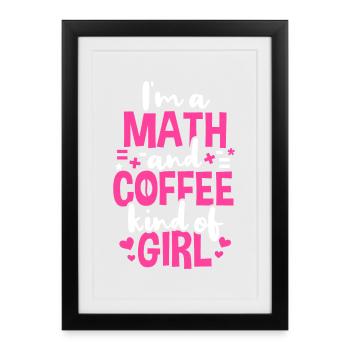 Math Teacher Student Math - Framed poster (27 × 37 cm) - black - Front