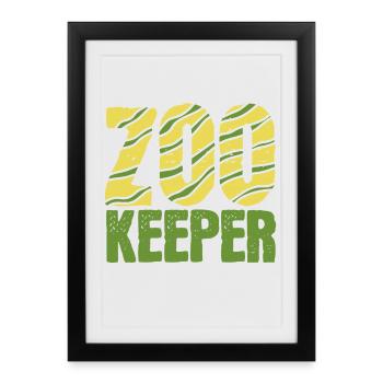 Zookeeper - Framed poster (27 × 37 cm) - black - Front