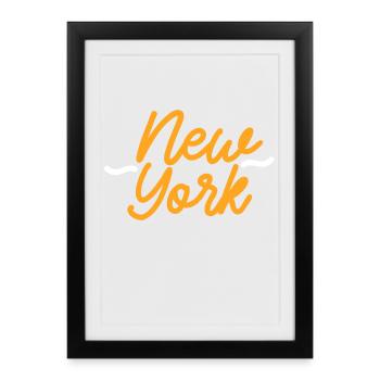 New York - Affiche encadrée (27 × 37 cm) - noir - Devant