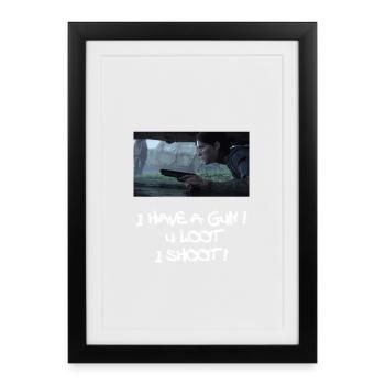 Ellie, The Last of, us, FIREFLIES - Framed poster (27 × 37 cm) - black - Front