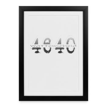 4640 Wattenscheid Ruhrpott Bochum - Framed poster (27 × 37 cm) - black - Front