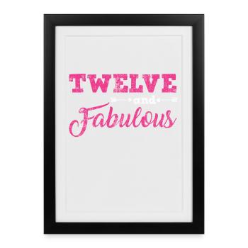 12e anniversaire - Affiche encadrée (27 × 37 cm) - noir - Devant