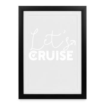 Cruise ship - Framed poster (27 × 37 cm) - black - Front