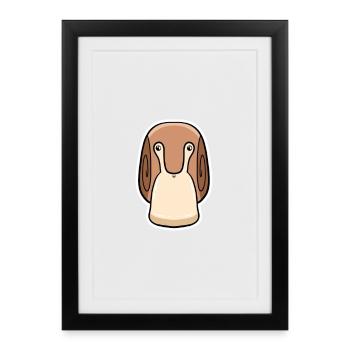 Snail - Framed poster (27 × 37 cm) - black - Front