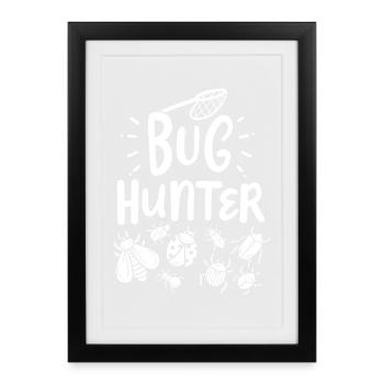 Insectes Chasseurs d’insectes - Affiche encadrée (27 × 37 cm) - noir - Devant