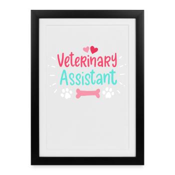Veterinary Assistant Veterinary Medicine - Framed poster (27 × 37 cm) - black - Front