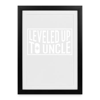 Devenu oncle - Affiche encadrée (27 × 37 cm) - noir - Devant