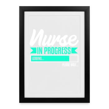 Nursing Student Nursing School - Framed poster (27 × 37 cm) - black - Front